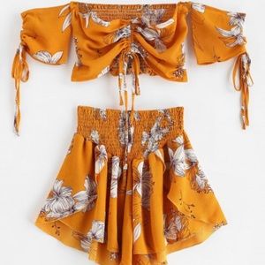 Two piece floral set